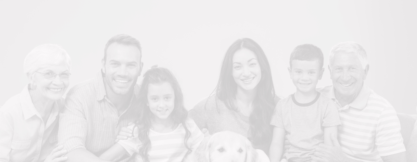 Three generations of family smiling after receiving comprehensive dental services
