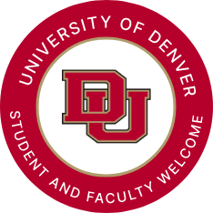University of Denver Student and Faculty Welcome Badge